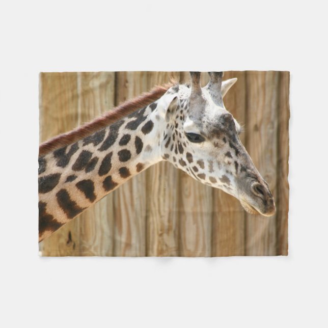 Giraffe Bild Blanket Fleecefilt (Framsidan (Horisontell))