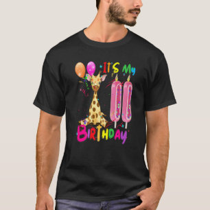 Giraffe Birthday Det är min 11:e födelsedagsflicka T Shirt
