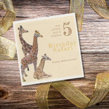 Giraffe Birthday Safari