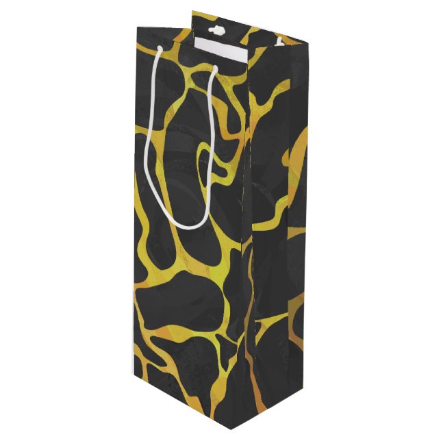 Giraffe Black and Gult Print (Framsidan Vinklad)
