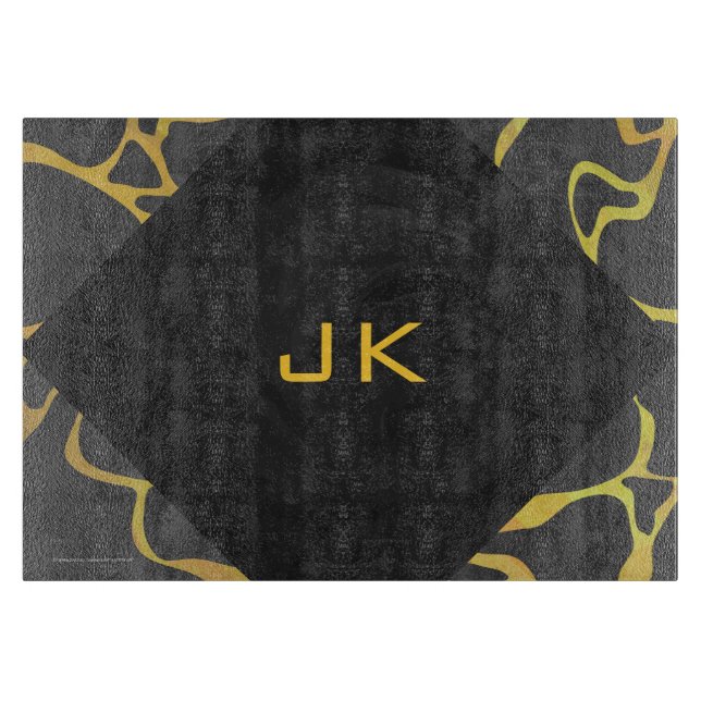 Giraffe Black and Gult Print (Framsidan)