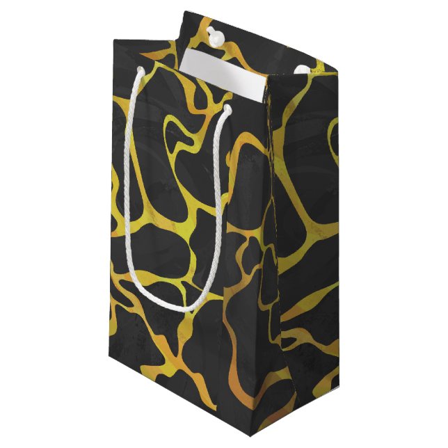 Giraffe Black and Gult Print (Framsidan Vinklad)