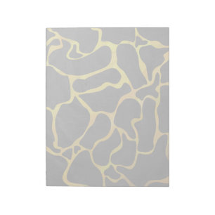 Giraffe Black and Gult Print Anteckningsblock