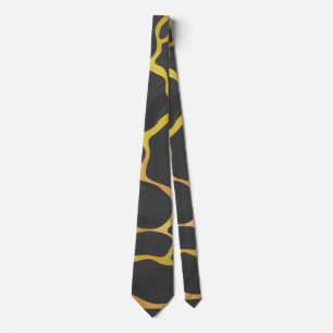 Giraffe Black and Gult Print Slips