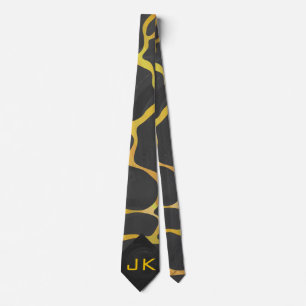 Giraffe Black and Gult Print Slips