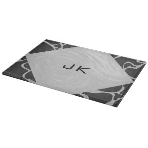 Giraffe Black och Light Grått Monogram