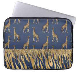 Giraffe Bling Tiger Chic för fantastisk djurutskri Laptop Fodral