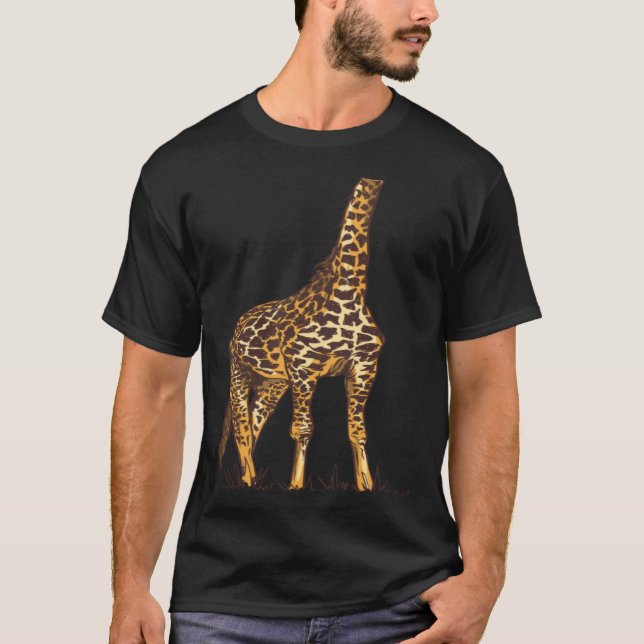 Giraffe Body Halloween Costume Kids, Youth T Shirt (Framsida)