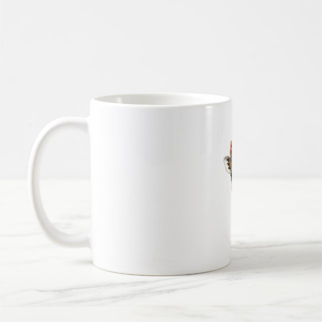 Giraffe Boho Wildblomcoquette Bow Mamma Mor D Kaffemugg (Vänster)
