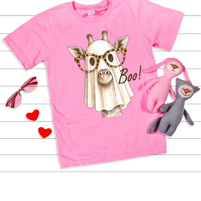Giraffe Boo Halloween Costume Manar Women Girls T Shirt (Skapare uppladdad)