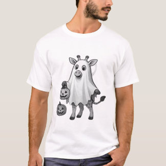 Giraffe Boo Halloween Klassisk T-Shirt_3 T Shirt