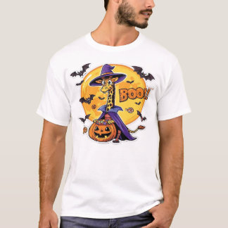 Giraffe Boo Halloween Klassisk T-Shirt_7 T Shirt