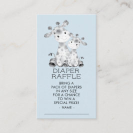 Giraffe Boys Baby Shower Raffle Biljett Tilläggskort
