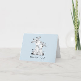 Giraffe Boys Baby Shower Tackkort