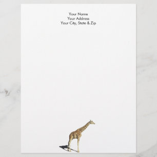 Giraffe Brevhuvud