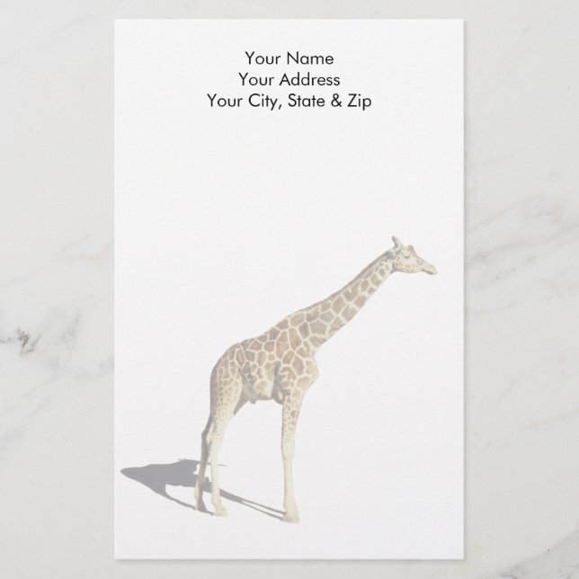 Giraffe Brevpapper (Framsida)
