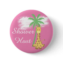 giraffe-brickor för rosa babydusch