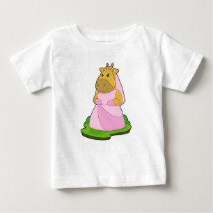 Giraffe Bride Veil Bröllop T Shirt