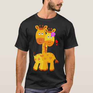 Giraffe Bröllop-årsdagen Förlovning Classic T-S T Shirt