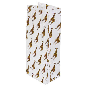 Giraffe Brown och Gult Silhouette