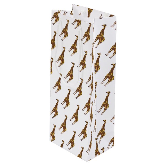 Giraffe Brown och Gult Silhouette (Framsidan Vinklad)