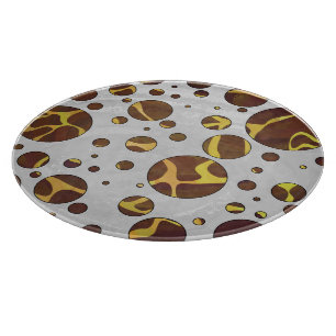 Giraffe Brown och Gult Skriv ut