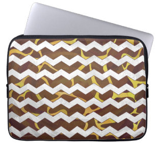 Giraffe Brown och Gult Skriv ut Laptop Sleeve