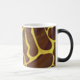 Giraffe Brown och Gult Skriv ut Magisk Mugg