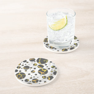 Giraffe Brown och Gult Skriv ut Underlägg Sandsten