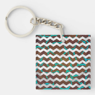 Giraffe Brown och Teal Print
