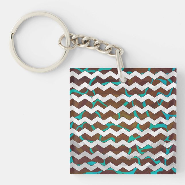 Giraffe Brown och Teal Print (Framsidan)