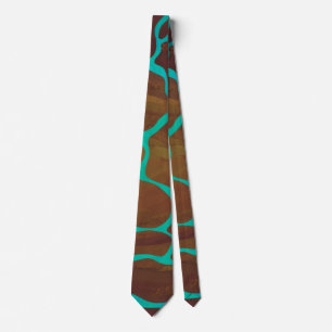 Giraffe Brown och Teal Print Slips