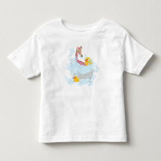 Giraffe, bubbelbad och gummiankor t shirt