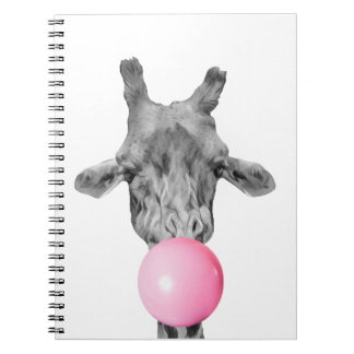giraffe bubble anteckningsbok med spiral