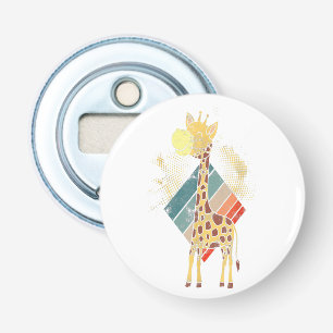 Giraffe Button Bottenöppnare med magnet Flasköppnare