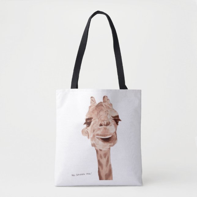 Giraffe Canvas Bag Tygkasse (Framsida)