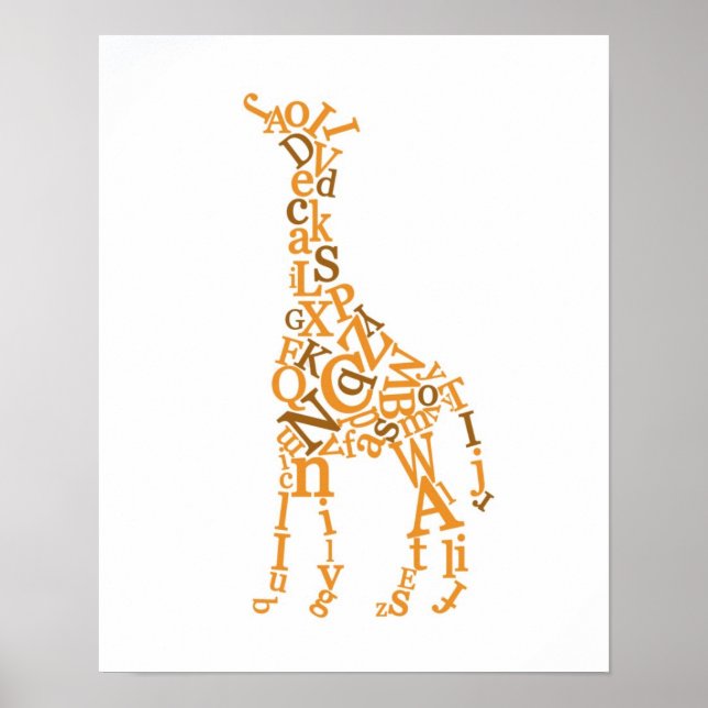 Giraffe Canvas Poster (Framsidan)