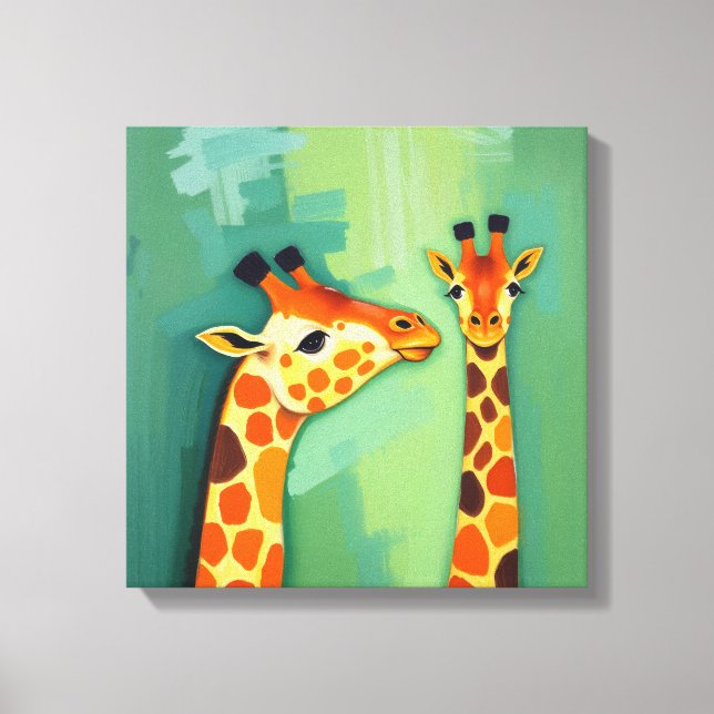 Giraffe Canvas Wall art (Framsida)