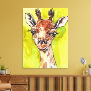 Giraffe Canvastryck