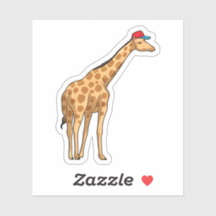 Giraffe Cap Klistermärken