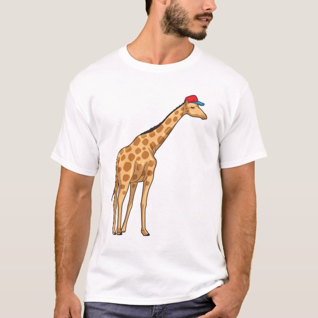 Giraffe Cap T Shirt (Framsida)