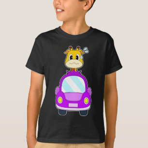 Giraffe Car T Shirt