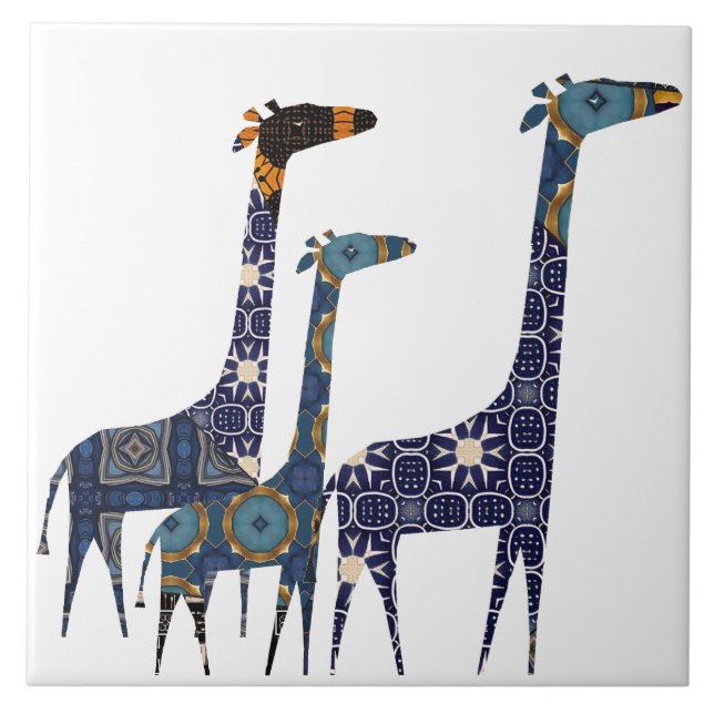 Giraffe Ceramic Tile Kakelplatta (Framsidan)
