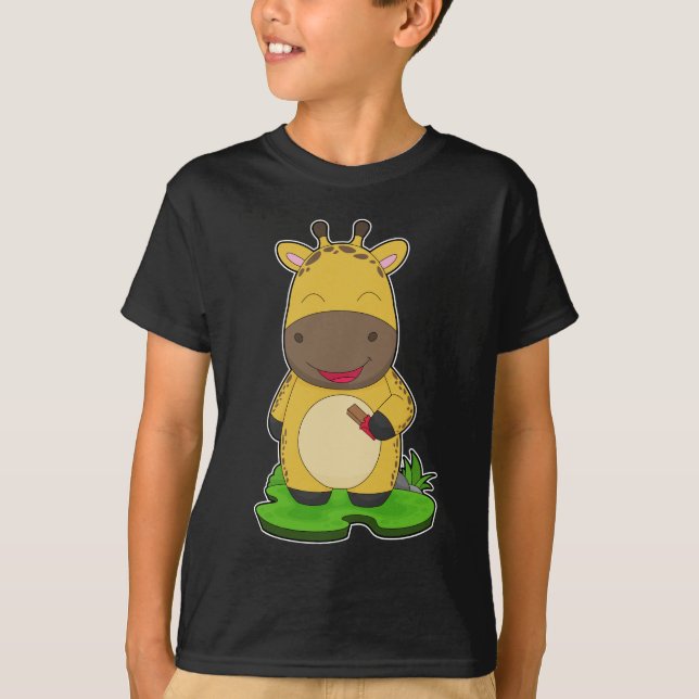 Giraffe Chocolate pub T Shirt (Framsida)