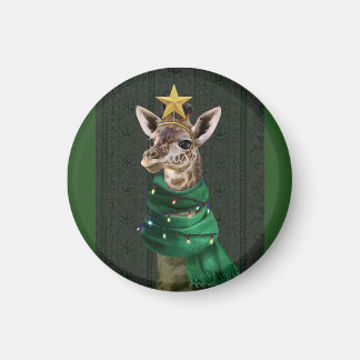 Giraffe Christmas Tree Magnet