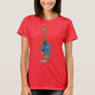 Giraffe Cleaner Mop T Shirt