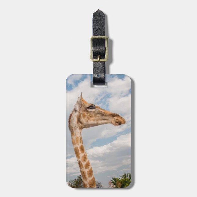 Giraffe Close Bagagebricka (Vertikal Framsida)