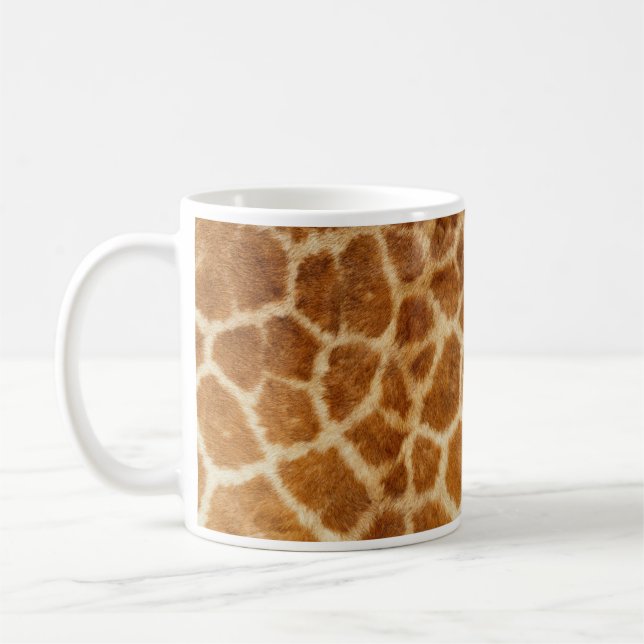 Giraffe Close, Skin, Hair, Spots Kaffemugg (Vänster)