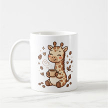 Giraffe Coffee Kawaii Mugg