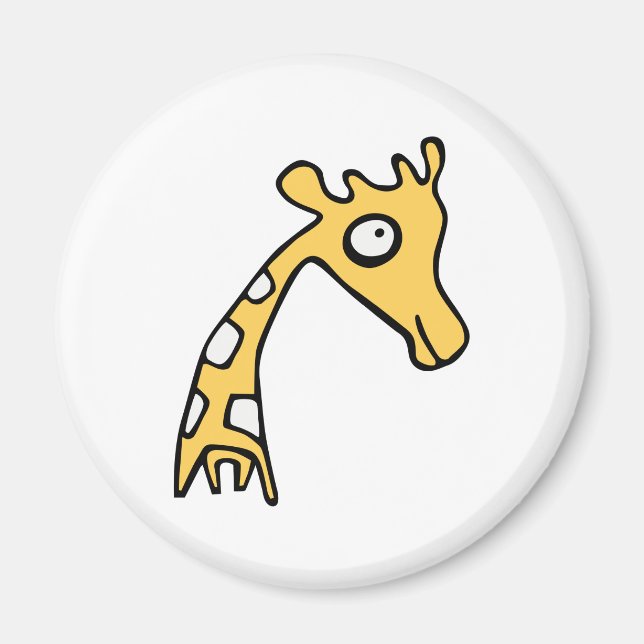 Giraffe coola illustration magnet (Framsidan)